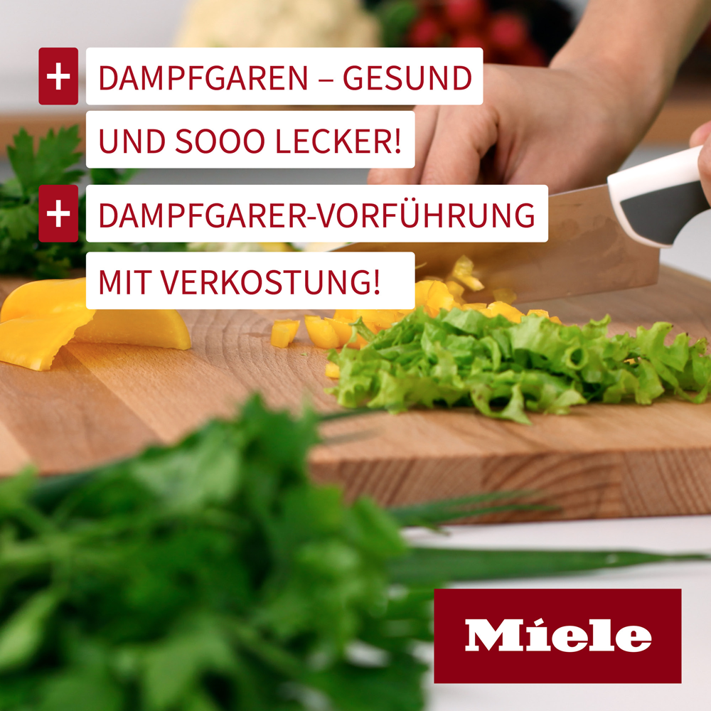 Bloch & Müller Dampfgarer-Vorführung mit Verköstigung