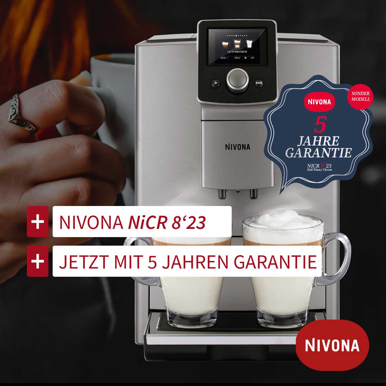 Nivona NiCR KAffeevollautomat mit 5 Jahren Garantie jetzt bei Bloch & Müller in Ingelheim