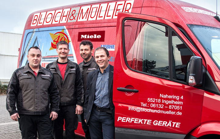 Das Servieteam von Bloch & Müller in Ingelheim Das Servieteam von Bloch & Müller in Ingelheim
